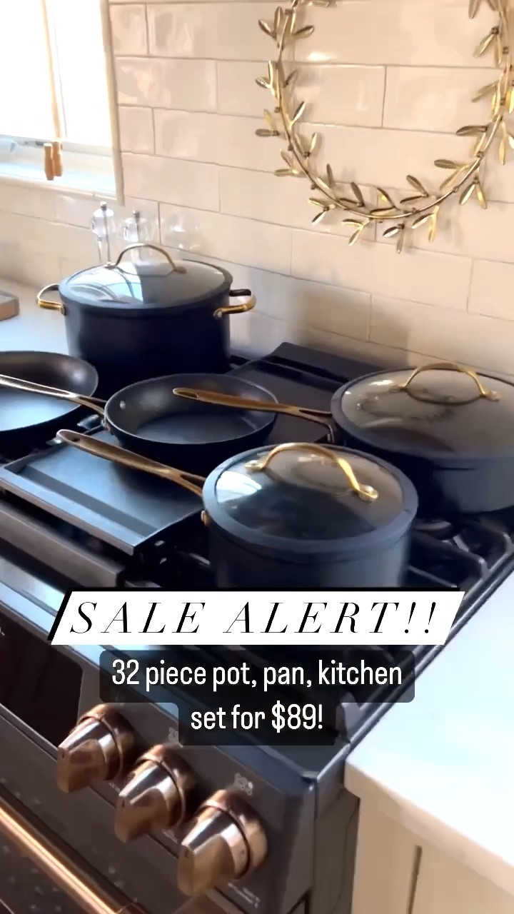 Thyme & Table 32-Piece Cookware & Bakeware Non-Stick Set, $89