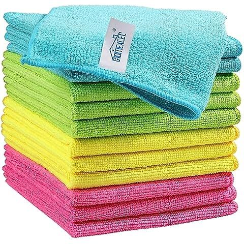 AIDEA Microfiber Glass Cleaning Cloths-8PK, Lint Free Streak Free Cleaning Towels, Quickly Clean ... | Amazon (US)