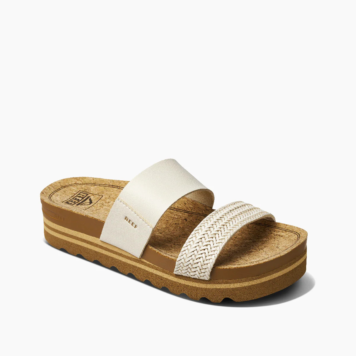 Women's Cushion Vista Hi Slides in Natural | REEF® | Reef