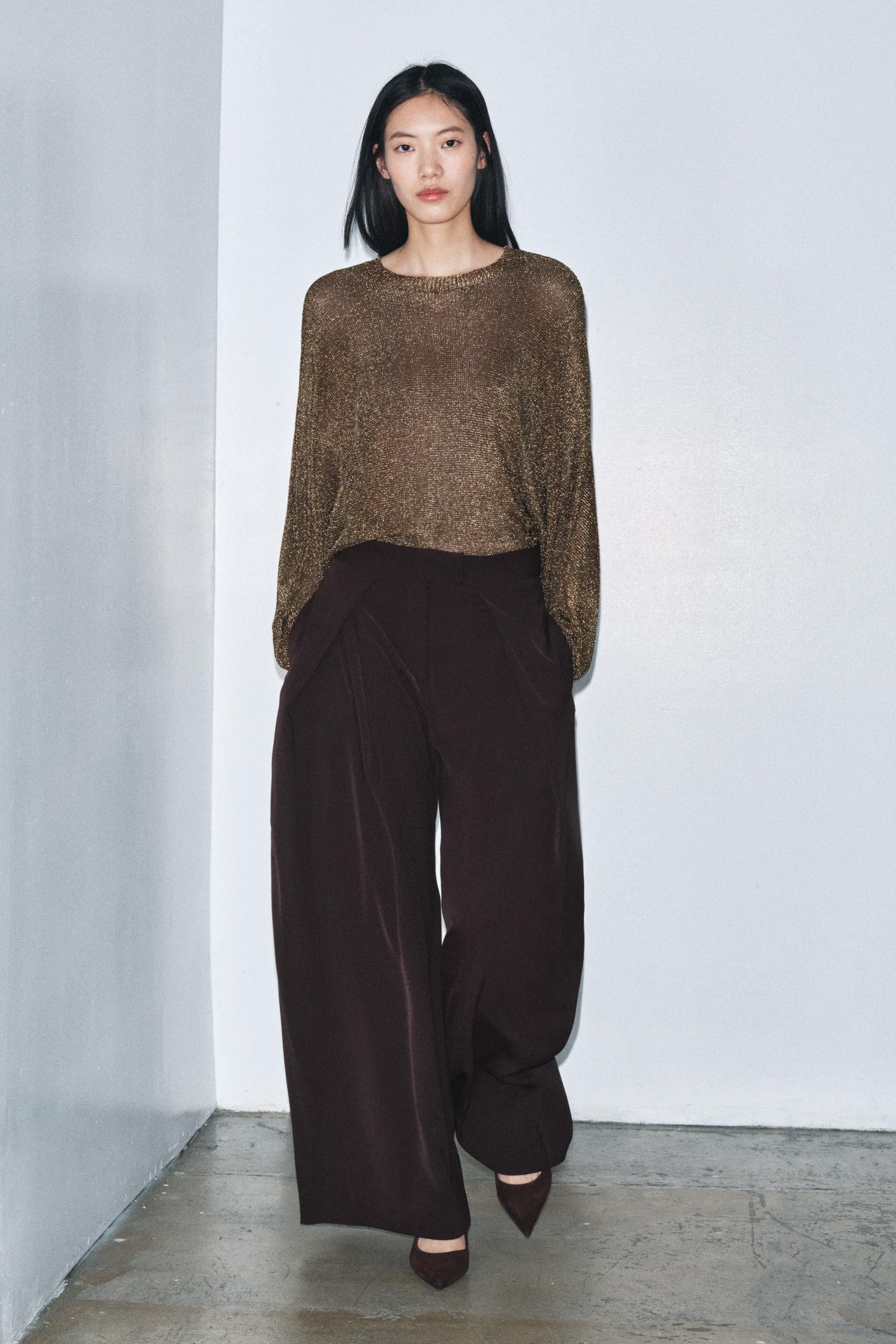 FLOWING TROUSERS WITH DARTS ZW COLLECTION | Zara UK