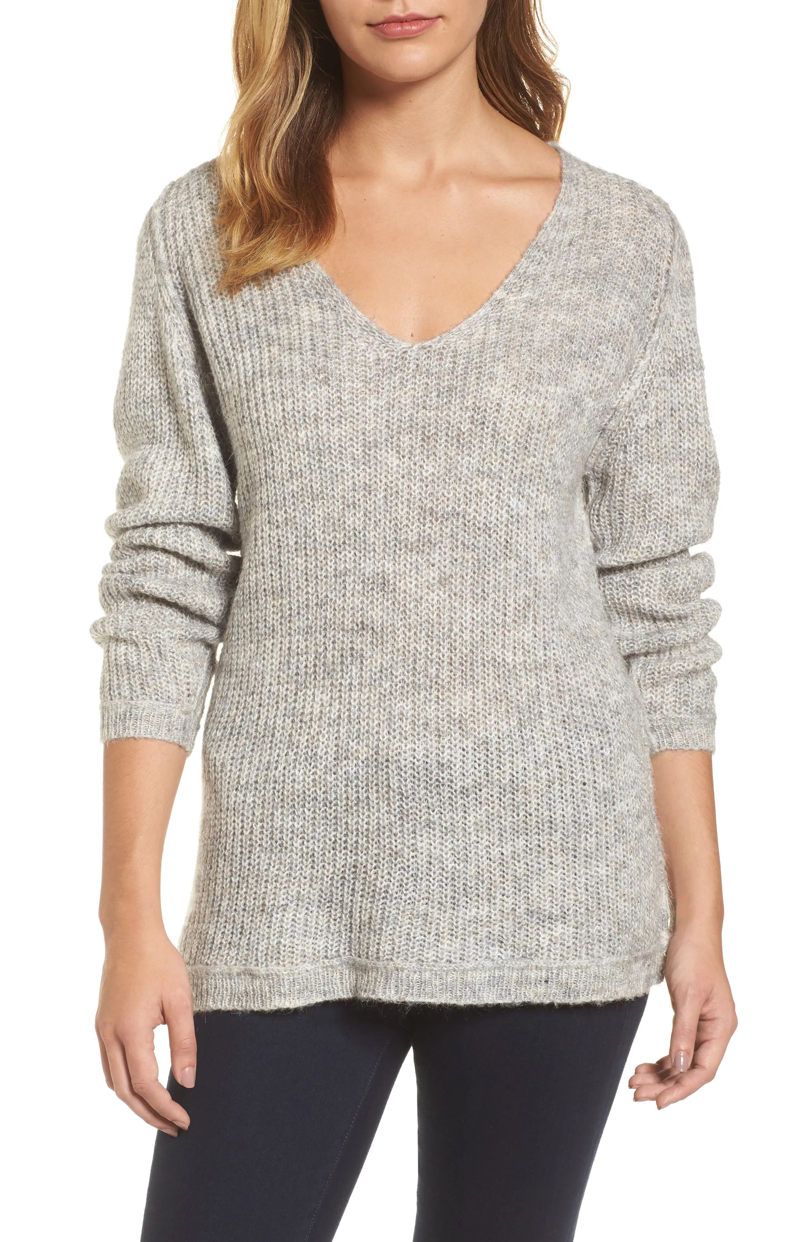 Caslon® Seam Detail V-Neck Tunic | Nordstrom