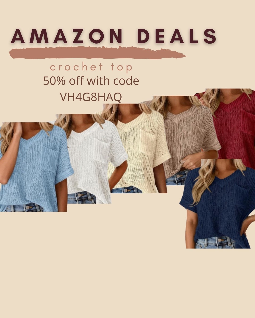 $15 ends 6/30
Amazon fashion
Amazon deals
Crochet top

#LTKSaleAlert