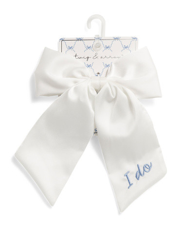Bridal I Do Bow On Barrette | TJ Maxx