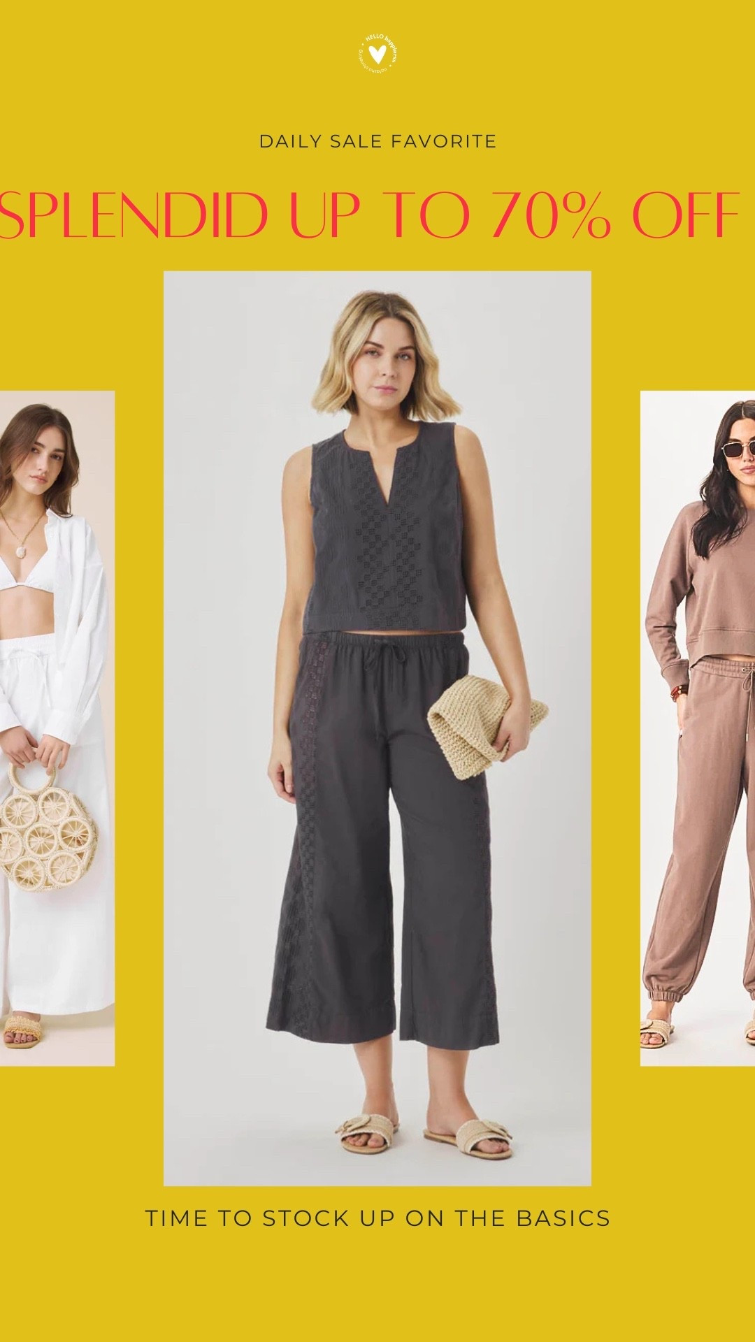 This is your sign to refresh your everyday wardrobe. 🤍 Splendid favorites are up to 70% off, making it the perfect time to grab elevated basics you'll wear on repeat.

#LTKootd #LTKOver40 #LTKSaleAlert