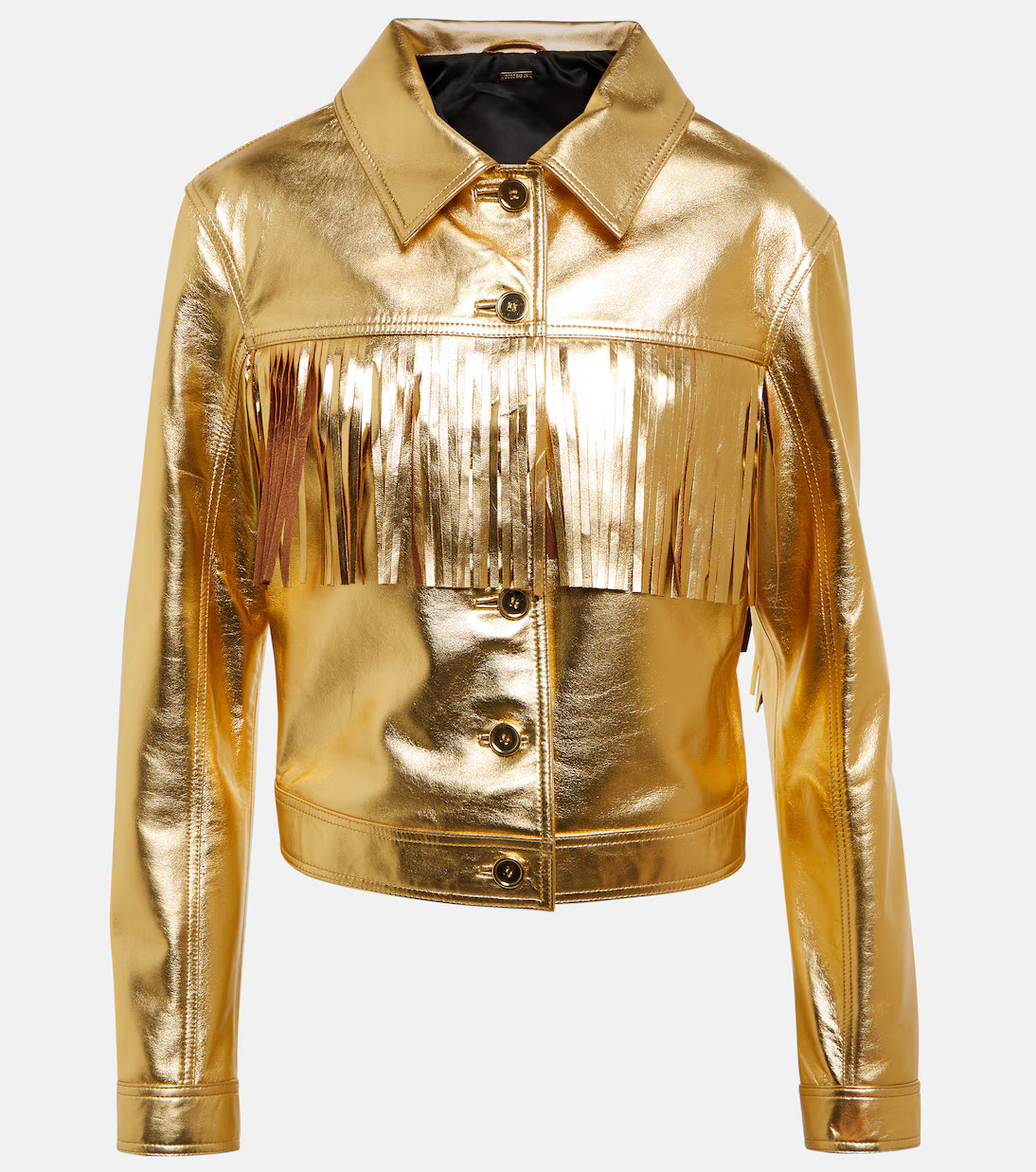 Jacke aus Metallic-Leder | Mytheresa (DACH)