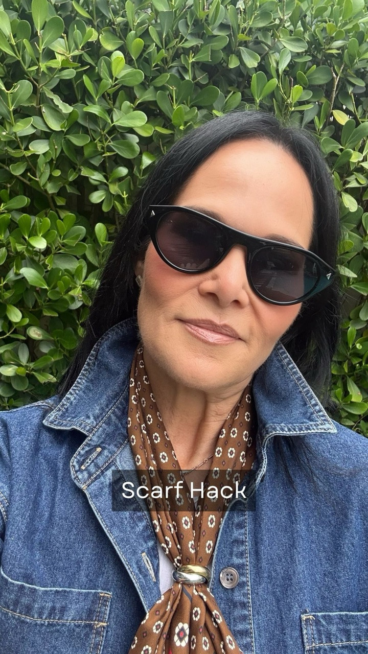✨ EASY SCARF HACK — ONE SIMPLE TRICK ✨

Ok my friends… if you love scarves but want an easier, more polished way to style them, this little trick is SO good 👏

All you need is one simple ring.

Here’s how to do it ⬇️

🧣 What You Need

✔️ A wedding band
✔️ A plain gold ring
✔️ Or an inexpensive version ordered online

Nothing fancy required.

✨ How To Style It

✔️ Roll and fold the scarf until it lays relatively flat
✔️ Bring it around your neck
✔️ Thread both ends through the ring
✔️ Adjust and pull to your liking

That’s it.

💛 Why It Works

✔️ Creates a polished, styled look in seconds
✔️ Adds color and personality to basic outfits
✔️ Makes scarves feel modern and easy to wear
✔️ Perfect for tees, sweaters, jackets, and dresses

Sometimes the smallest styling tricks make the biggest difference.

✨ Such an easy way to elevate an outfit with something you may already have at home.

Would you try this scarf hack?? 👇

scarf styling scarf hack accessory tips spring accessories elevated casual style over 40 fashion outfit details easy style hacks chic outfit ideas wardrobe styling colorful accessories

#LTKOver40 #LTKgrwm #LTKdayinmylife