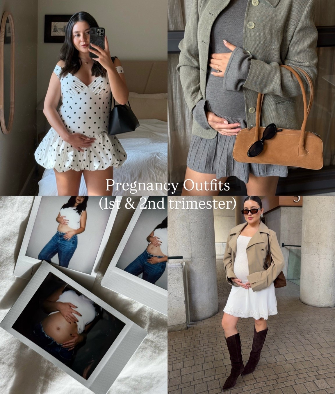 1st and 2nd trimester bump friendly outfits. Linked as much as I could! 

#LTKBump #LTKItBag #LTKStyleTip