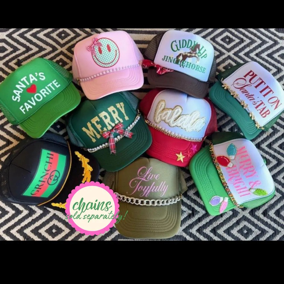 Happystack Christmas Trucker Hat, Christmas Trucker Hat, Christmas Gift, Custom Trucker Hat, Happ... | Etsy (US)