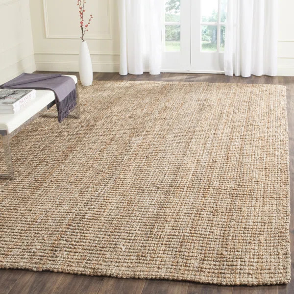 Norah Solid Colour Jute / Sisal Hand Woven Area Rug | Wayfair UK