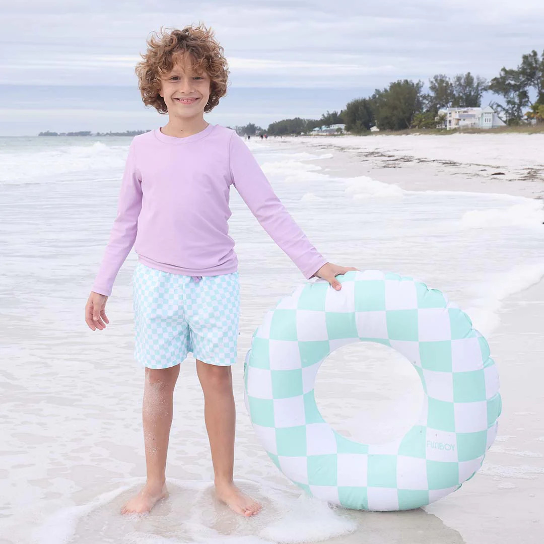 Boys Swim Trunks | All Checked Out | Caden Lane