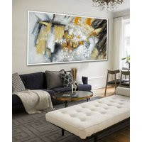 Beige White Soft Color Textured Acrylic Painting Extra Large Hand Painted Abstract Painting Modern O | Etsy (US)