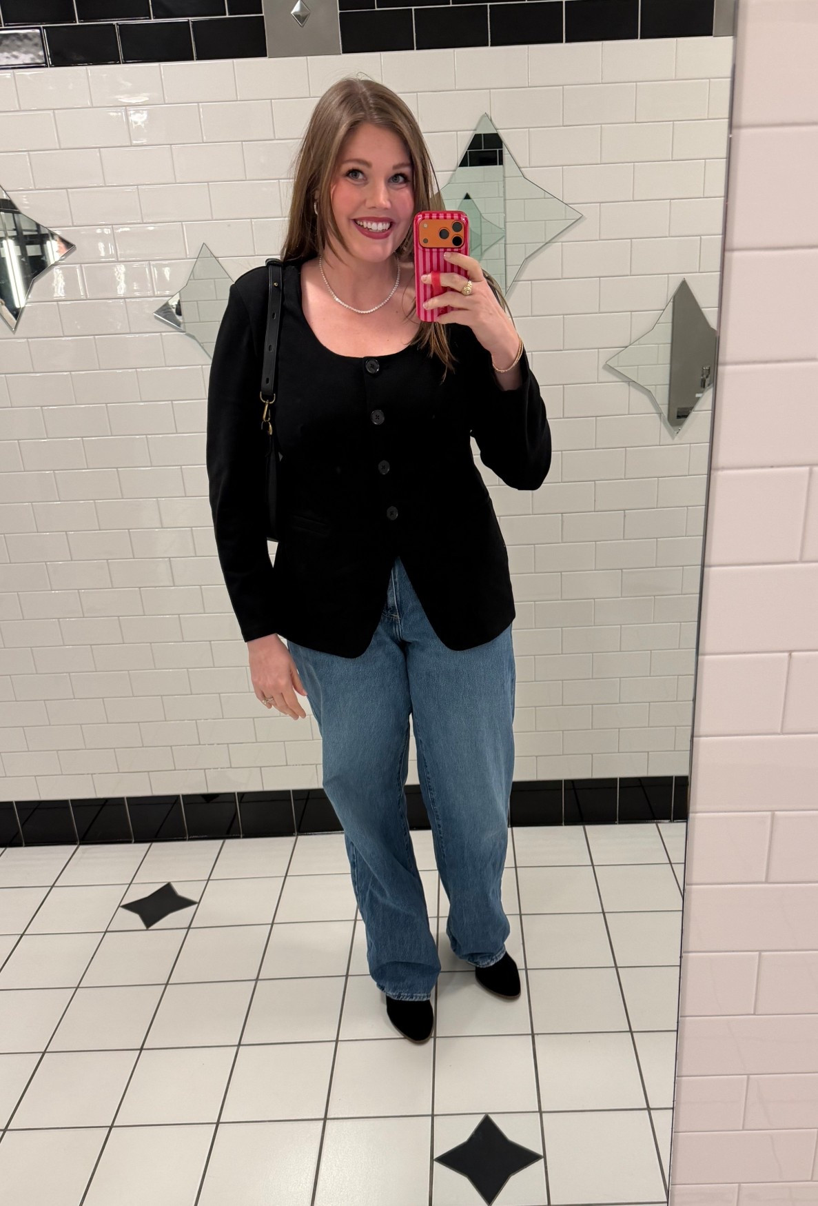 Loved this outfit for date night this week!
........
Wide leg jeans summer outfit ideas casual date night outfit dinner date outfit date night look size 14 outfit business casual black blazer midsize fashion plus size fashion target jeans revolve blazer revolve finds chic outfit chic look timeless outfit timeless fashion classy outfit modest outfit size 14 jeans rhinestone necklace diamond choker diamond necklace black boots medium wash jeans high rise jeans loose jeans straight jeans workwear work look 

#LTKootd #LTKMidsize #LTKWorkwear