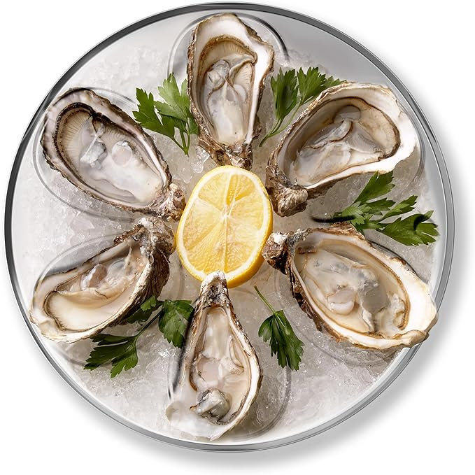 Outset Oyster Tray, 6 Slots and Condiment Cup | Amazon (US)