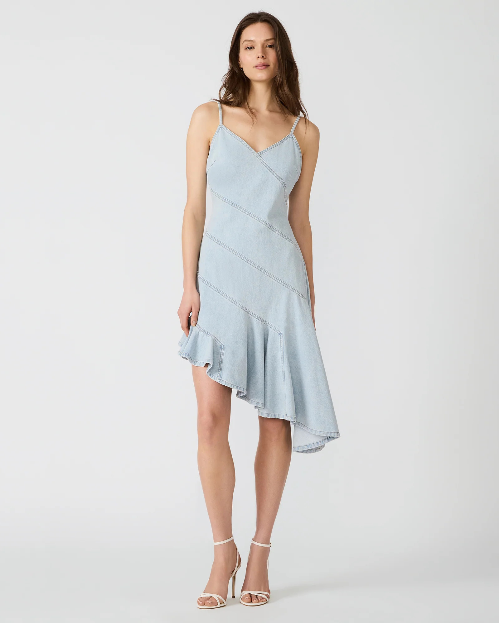 Steve Madden Women's Ellis Dress Sleeveless Denim Dresses - Hazey Blue - Size Medium - Cotton | Steve Madden (US)