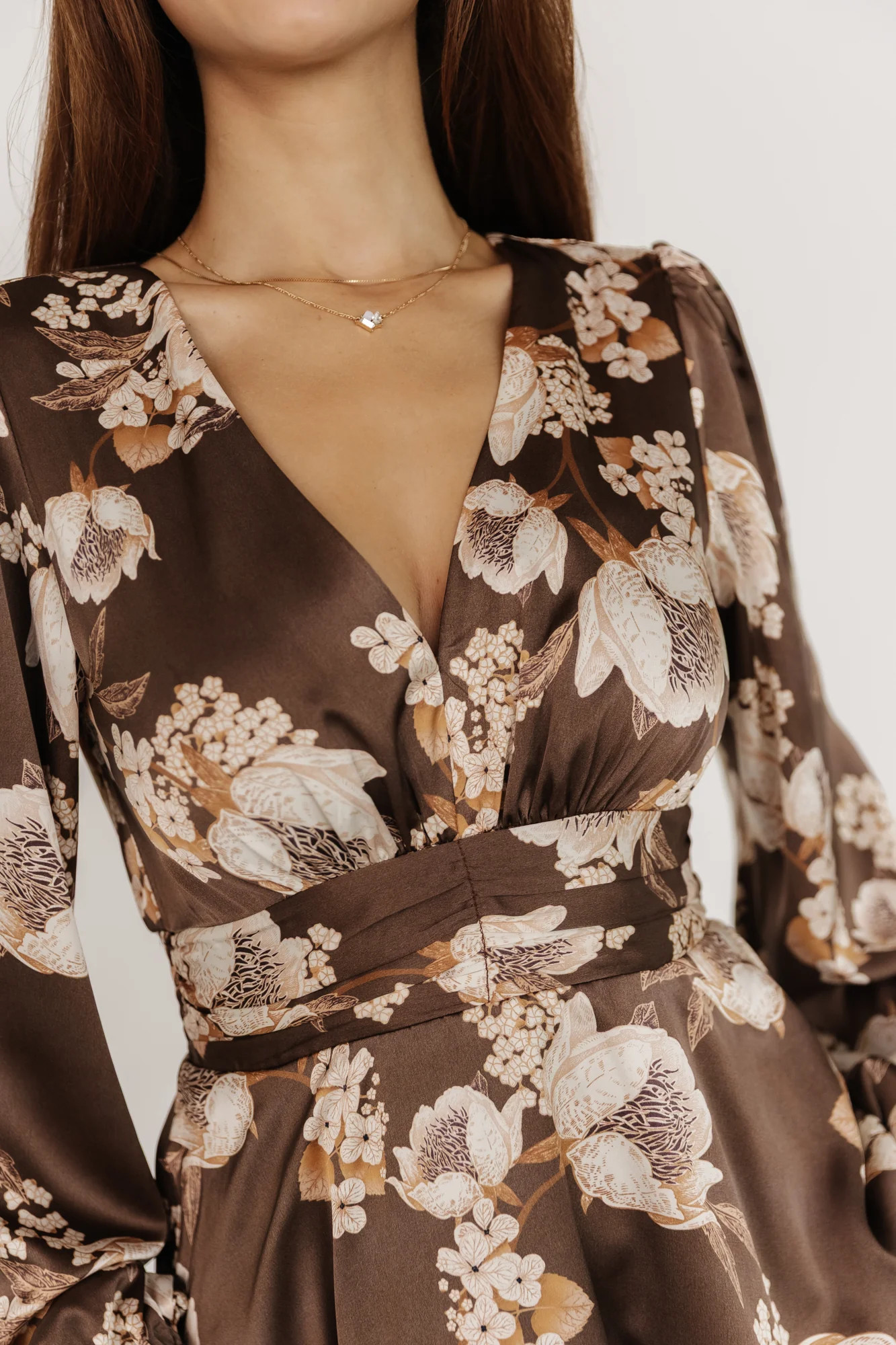 Montrouge Tiered Satin Dress | Baltic Born