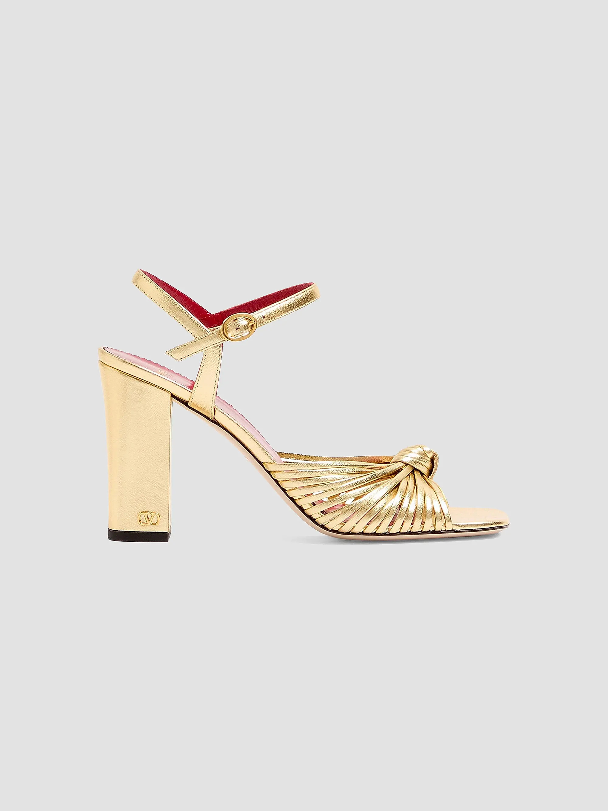 Valentino Garavani Annet Laminated Nappa 90MM Sandals | Saks Fifth Avenue | Saks Fifth Avenue
