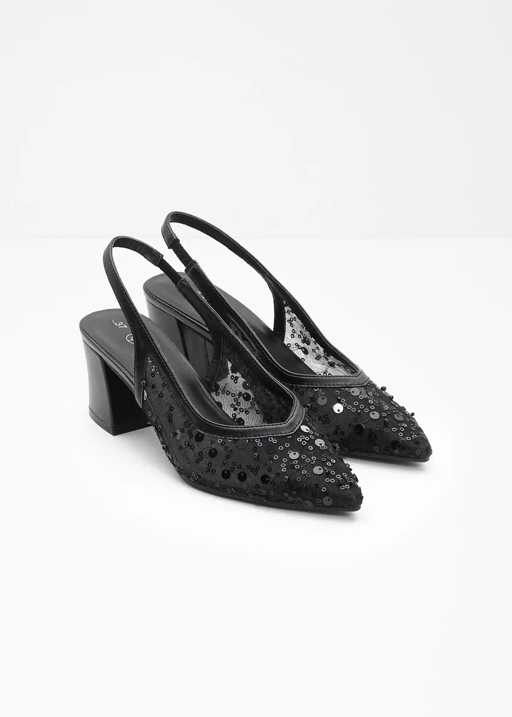 Eleganter Sling-Pumps mit glitzernden Details - ideal für festliche Anlässe | Bonprix DE