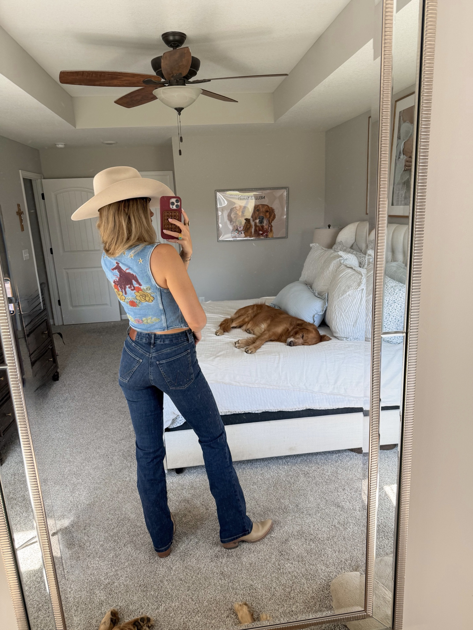 size 26/36 in jeans, xs in vest - i can’t link hat but i linked similar :) code KIRA for boots

#LTKootd #LTKFestival #LTKTall