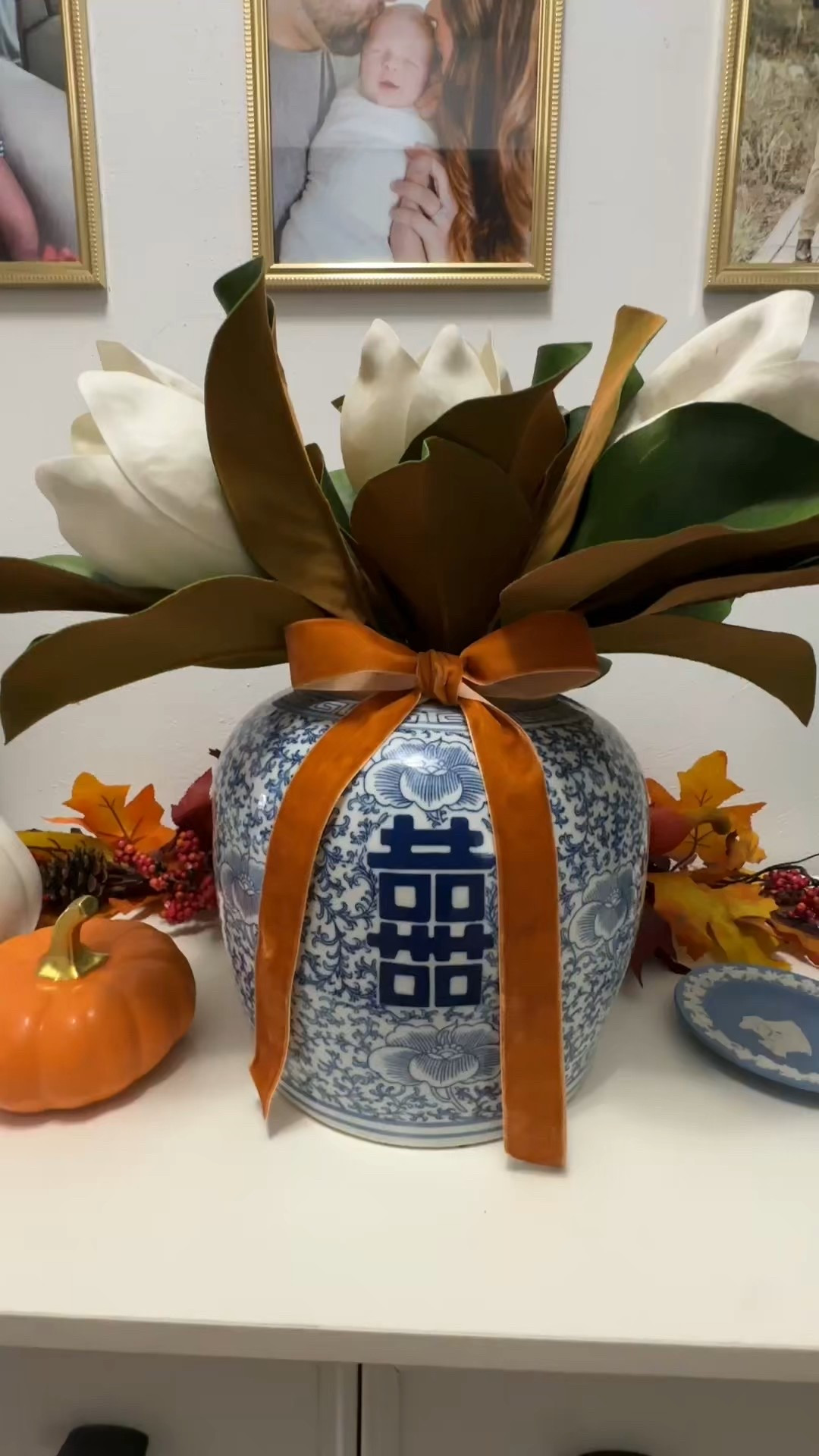 Antiques, fall decor, Tablescape, classic style, classic home decor, chinoiserie, Ralph Lauren, bows, pumpkins, magnolias 

#LTKSeasonal #LTKHome
