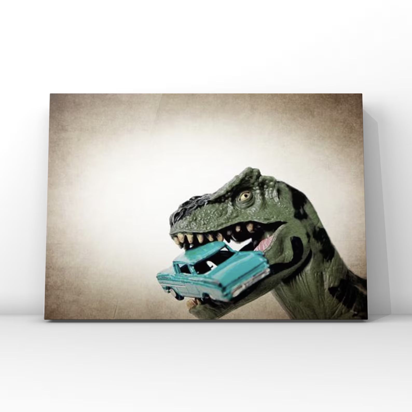 Tyrannosaurus  Car Chomp, Dinosaur, Photo Print, Boys Room Decor, Dinosaur Art, Dino eating car p... | Etsy (US)