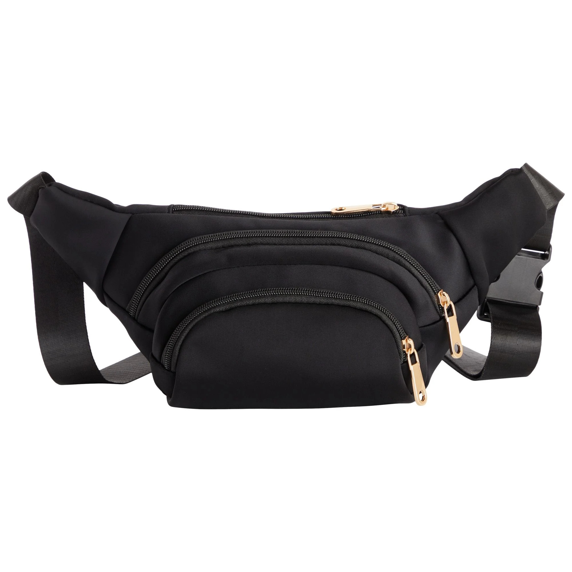 Black Extra Large Fanny Pack, Plus Size Crossbody Bag with Adjustable Belt Straps, Fits 34-60 Inc... | Walmart (US)