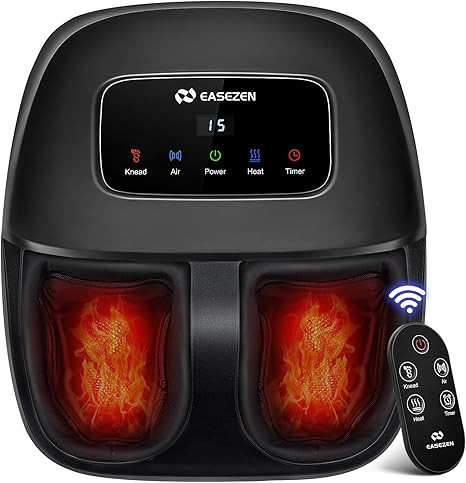 EaseZen Foot Massager Machine with Heat, Shiatsu Foot Massager with Remote, 2026 Upgraded Deep Kn... | Amazon (US)