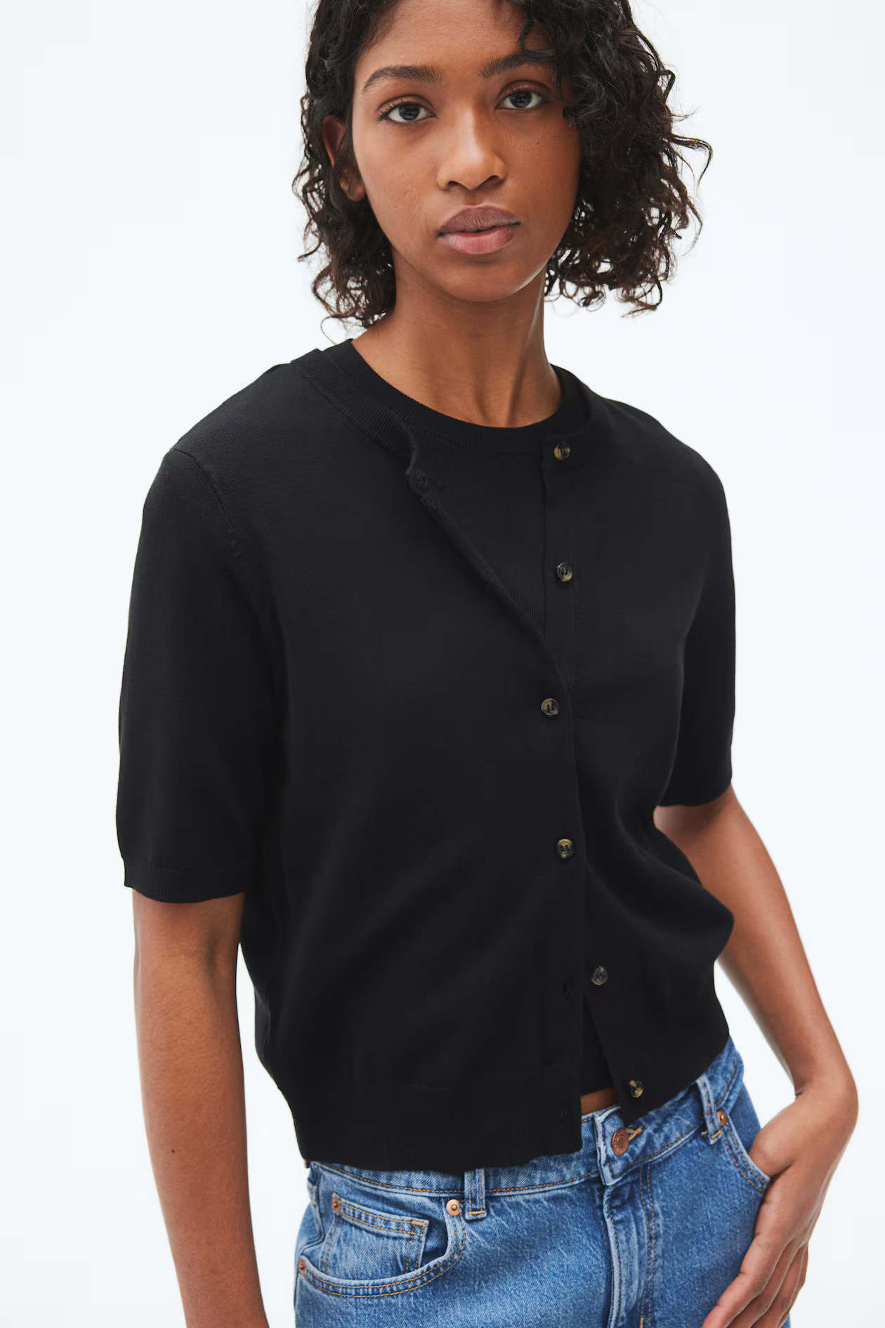 Short-Sleeved Cardigan | H&M (US + CA)