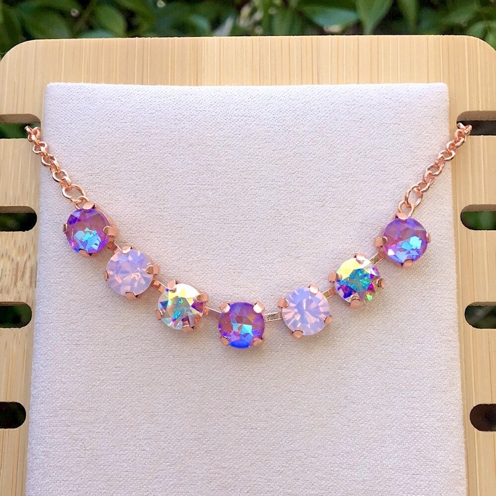 Violet + Pink Opal Crystal Necklace | Poshmark