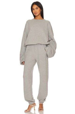 GRLFRND The Curve Sweatpant in Heather Grey from Revolve.com | Revolve Clothing (Global)
