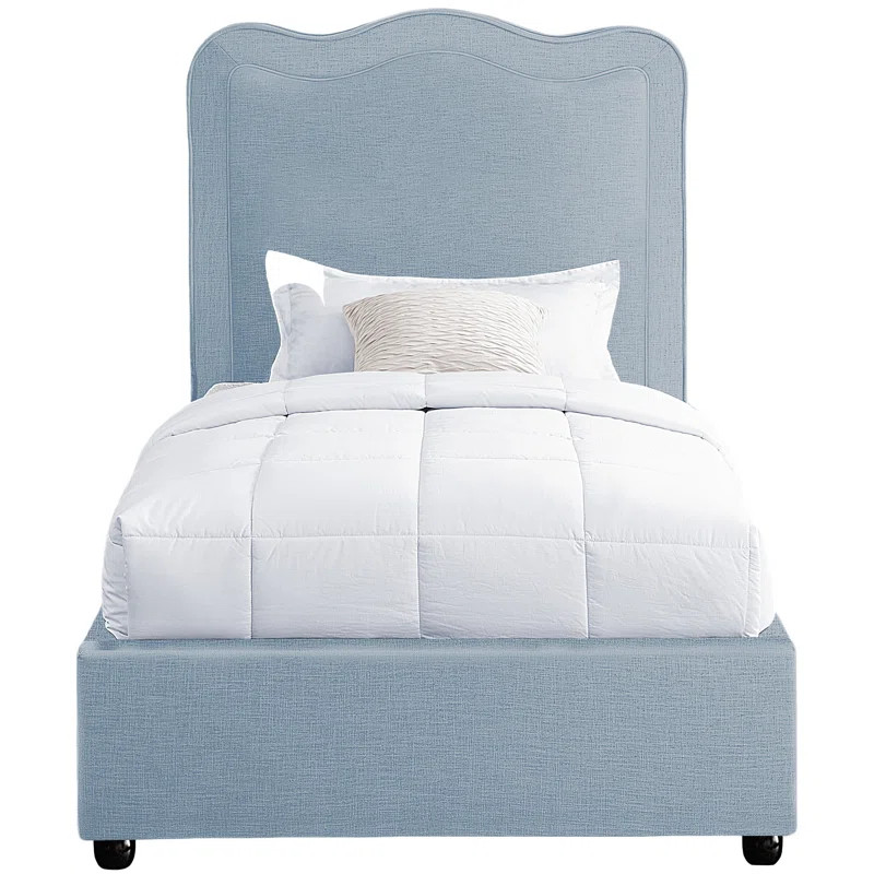Glenside Upholstered Scalloped Bed | Birch Lane