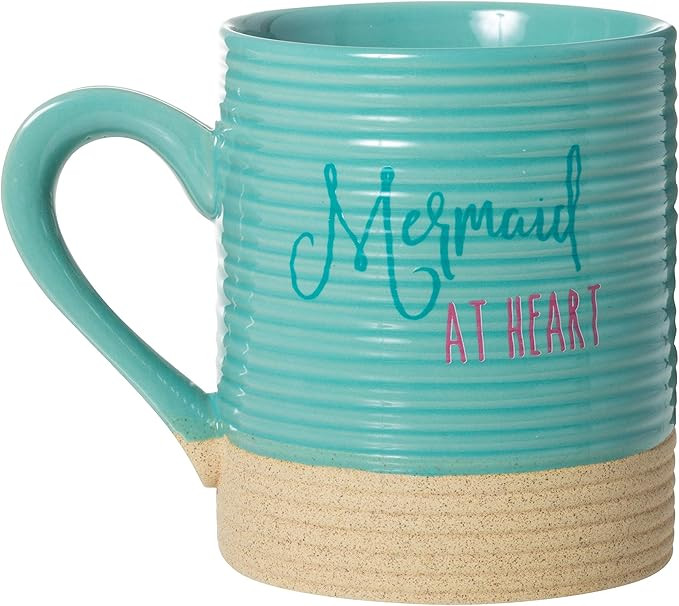 Cape Shore 15oz Sandy Stoneware Pottery Mug, Multiple Styles Available (Mermaid) | Amazon (US)
