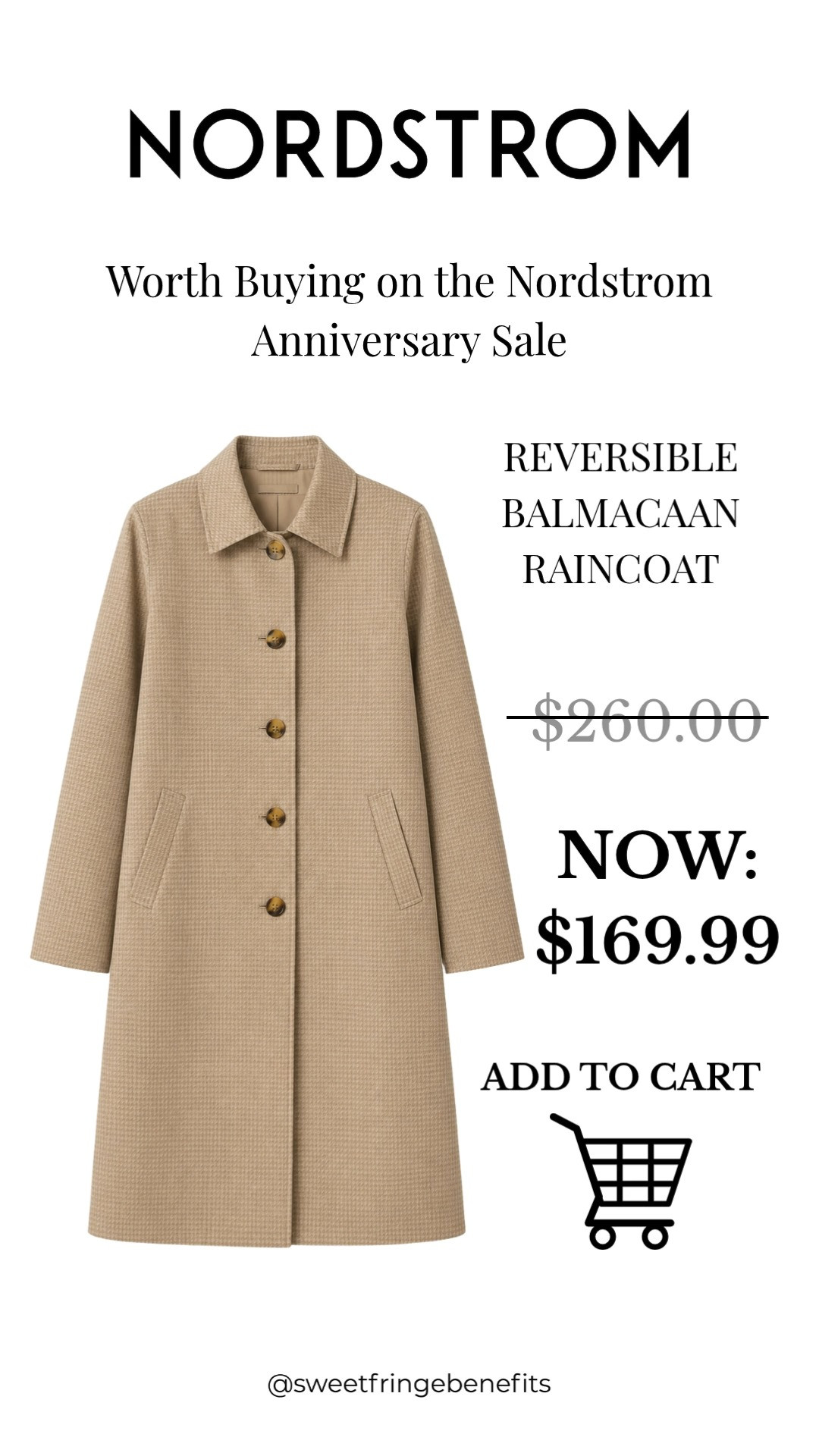 A classic raincoat is one of the smartest wardrobe investments you can make, especially at this price! 

This reversible Balmacaan raincoat gives you two looks in one, making it perfect for travel, rainy days, and layering through fall, winter, and spring. It's a timeless piece you'll wear for years.

💡 LTK MADE EASY
❤️ Heart = Support my posts!
🔖 Save = Get sale & restock alerts
📋 Lists = Keep favorites organized
📲 Share = Send lists and products to a friend. Hello, Christmas List!
💬 Comment = Ask me anything about sizing or styling. :-) 

 #LTKootd #LTKSeasonal #LTKSaleAlert