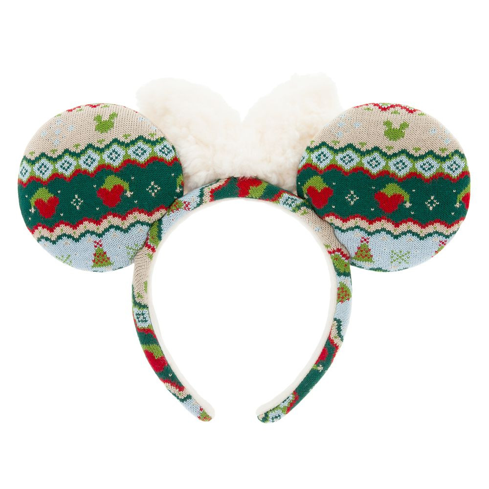 Minnie Mouse Holiday Knitted Ear Headband for Adults | Disney Store