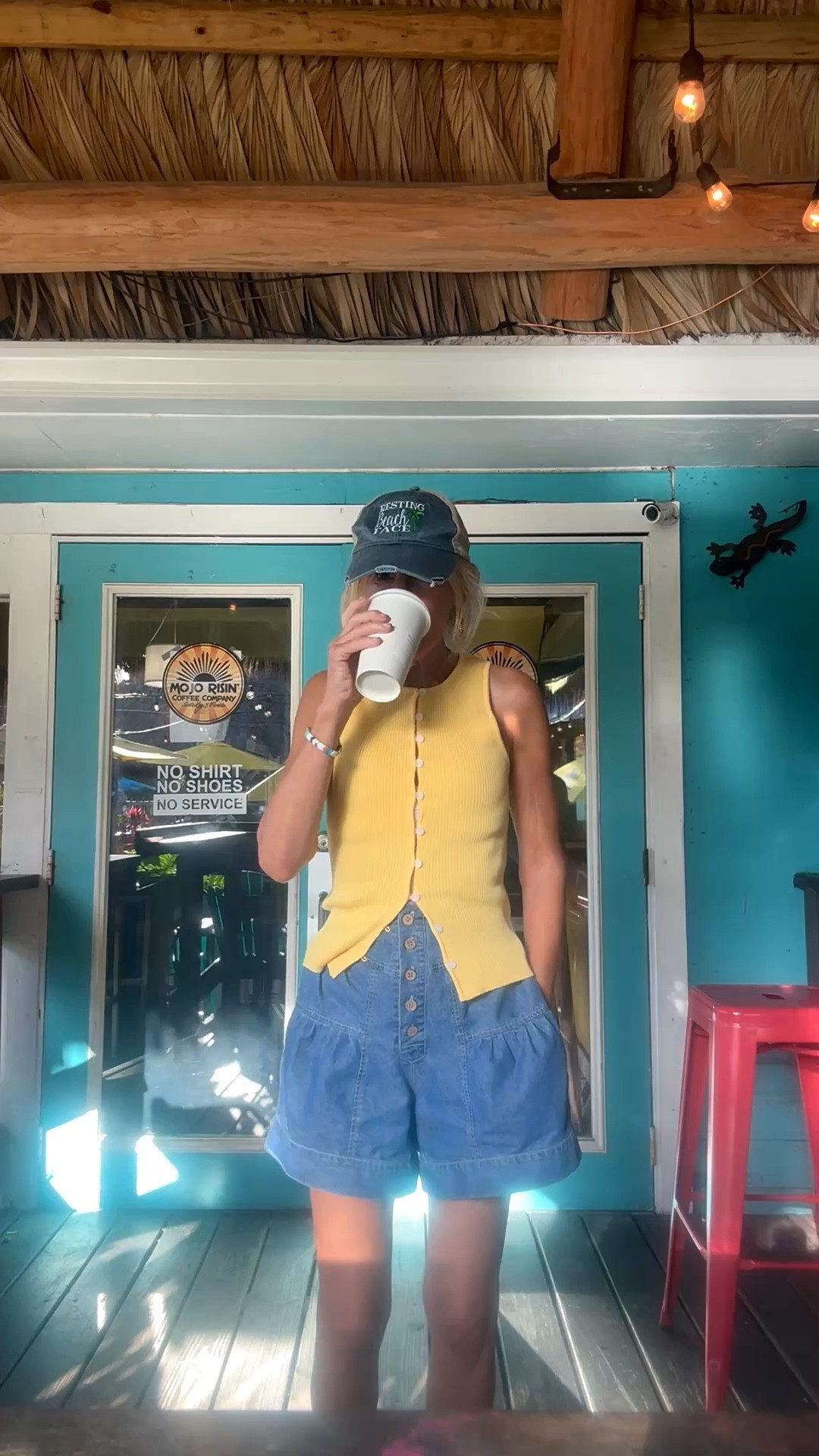 Coffee run-#lulus #amazon #beachwear #denimshorts 

#LTKspring #LTKootd #LTKPetite