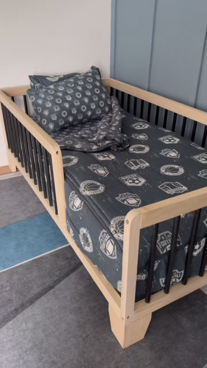 What age did you start having your kids help with chores around the house? Toddler beds, beds with railings, bunk beds, RV beds (heck even my master bedroom bed 😂) can be so hard to make! These zippered one piece bedding sets make our lives so much easier because the kids can help out and make their own beds in one simple zip. No more trying to tuck the sheets and comforter down the side of the bed because it’s a fitted sheet and comforter all in one piece. When they’re ready for bed, all you do is unzip it and climb in. It even has extra fabric on the sides to stay warm all night long. The zipper design allows for quick and effortless bed making, making this the perfect task for a toddler! They come in a ton of prints and all different bed sizes 💙 This sports themed one is perfect for my sons sports themed bedroom 😍 Comment ZIP MY BED below and I will send you a DM with the link 💙
.
 What age did you start having your kids help with chores around the house? Toddler beds, beds with railings, bunk beds, RV beds (heck even my master bedroom bed 😂) can be so hard to make! These zippered one piece bedding sets make our lives so much easier because the kids can help out and make their own beds in one simple zip. No more trying to tuck the sheets and comforter down the side of the bed because it’s a fitted sheet and comforter all in one piece. When they’re ready for bed, all you do is unzip it and climb in. It even has extra fabric on the sides to stay warm all night long. The zipper design allows for quick and effortless bed making, making this the perfect task for a toddler! They come in a ton of prints and all different bed sizes 💙 This sports themed one is perfect for my sons sports themed bedroom 😍

#LTKFamily #LTKHome #LTKKids