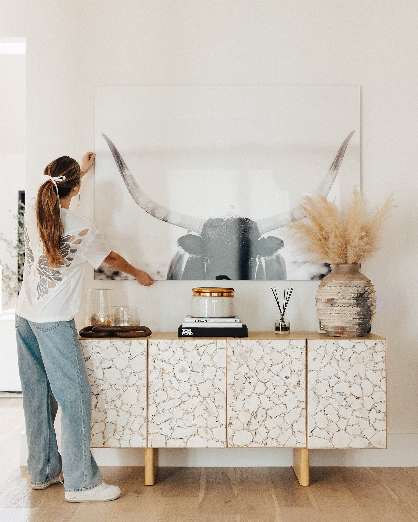 upgraded + elevated our entry with this gorgeous fine art piece from minted.. couldn’t help to give a nod to our new longhorn babies☺️ use my code AMBERMASSEY for up to 15% off sitewide!

#LTKFamily #LTKHome