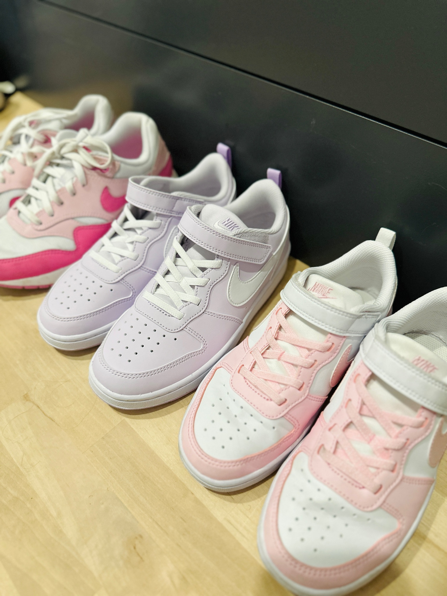 Cute kids Nike sneakers for back to school! 
The ones on the far left are mine. I’m a women’s size 6.5 so I grabbed a kids 5Y size and they fit perfectly!

#LTKBacktoSchool #LTKShoeCrush #LTKActive