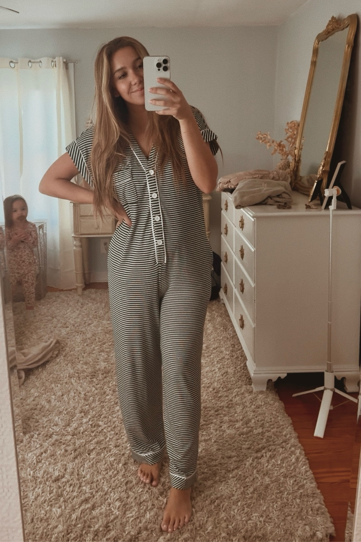 obsessed with this pajama onesie from Called to Surf 🤍🫶🏼✨ perfect for postpartum bc alllll I wanna be is comfy!

#LTKSeasonal #LTKStyleTip #LTKFindsUnder100