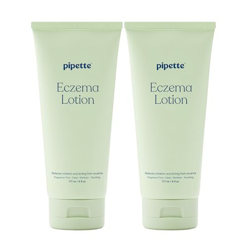 Pipette Baby Eczema Lotion Duo, Pack of 2, Fragrance Free Eczema Cream and Moisturizer, Lotion for Newborn, Sensitive Skin, and Kids, Baby Care Products, Non-Toxic and Hypoallergenic | Amazon (US)