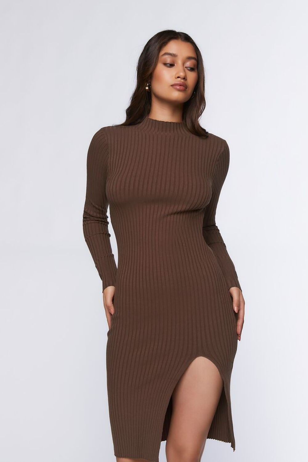 Ribbed Knee-Length Sweater Dress | Forever 21 (US)