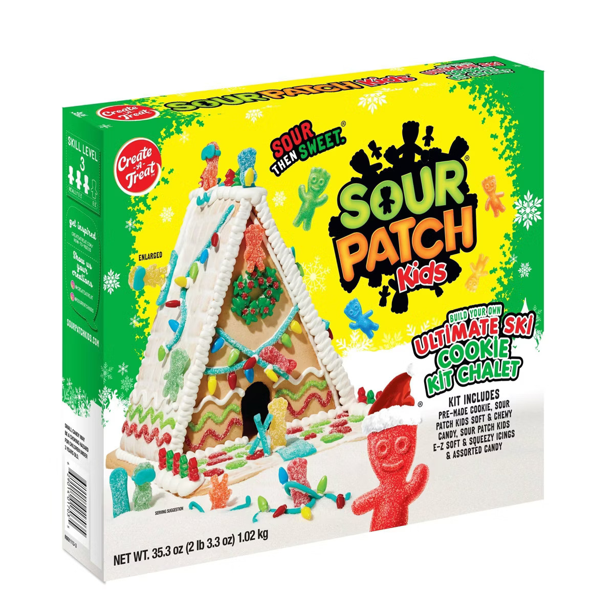 SOUR PATCH KIDS Holiday Ultimate Ski-Chalet Baked Good Christmas Kits - 35.3oz | Target