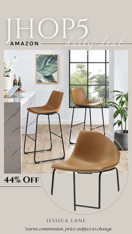Amazon daily deal, save 44% on this set of two mid-century modern bar stools. Bar stools, counter stools, Amazon furniture, kitchen seating, Amazon home, Amazon deal, kitchen furniture

#LTKSaleAlert #LTKStyleTip #LTKHome