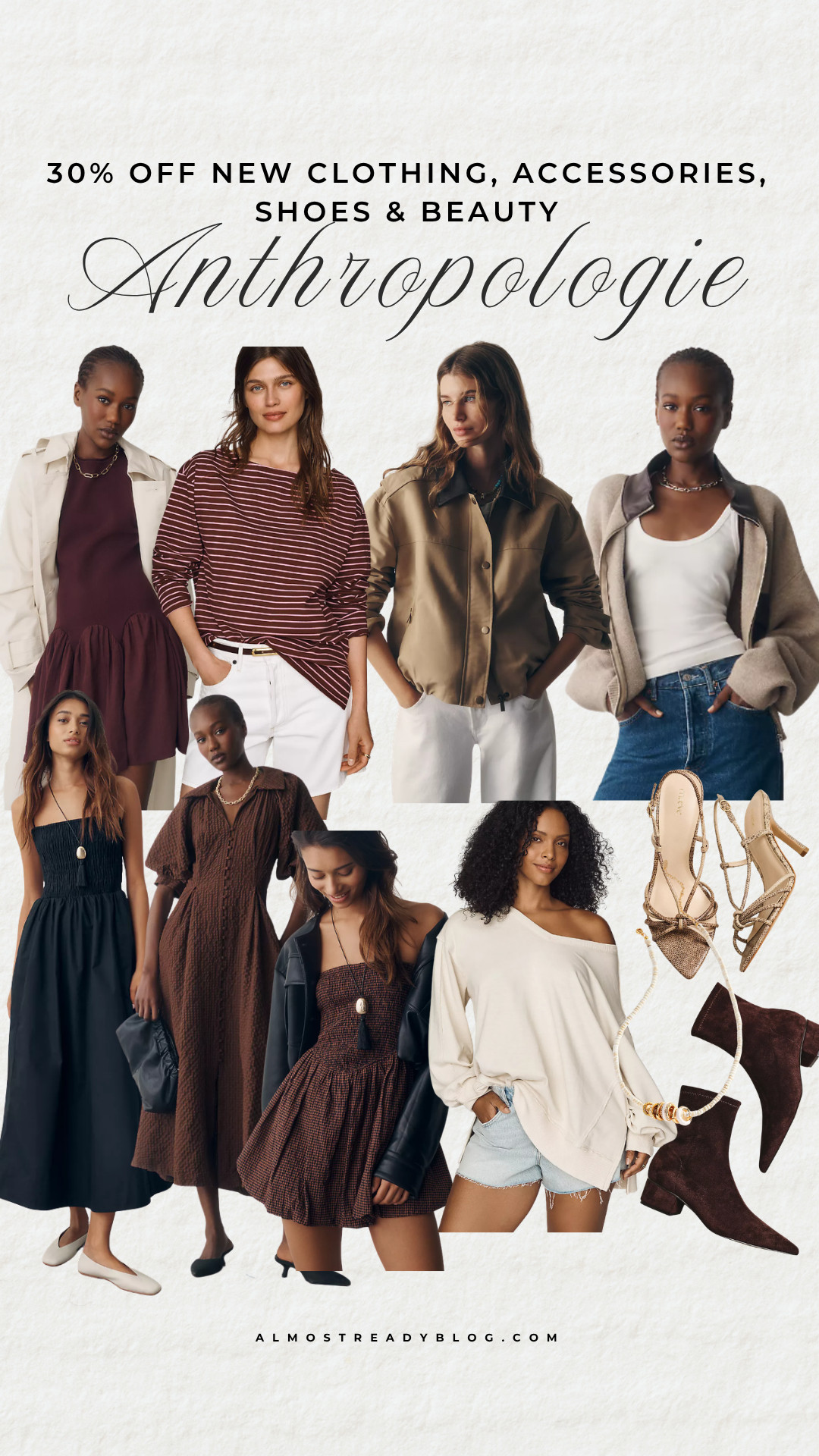 Anthropologie 30% off new clothing, accessories, shoes & beauty. Early access for members only.

Anthropologie sale, fall wardrobe, early fall, transitional style, cozy layers, autumn outfits, fall dresses, casual chic, ankle boots, everyday fashion

#LTKOver40 #LTKSaleAlert