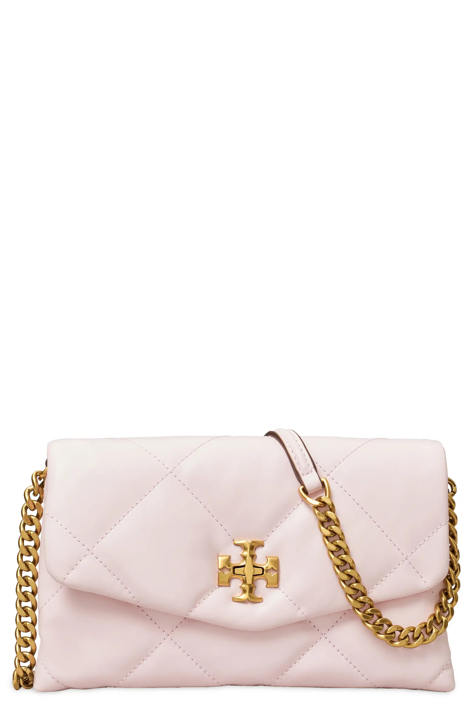 Kira Diamond Quilted Leather Wallet on a Chain | Nordstrom