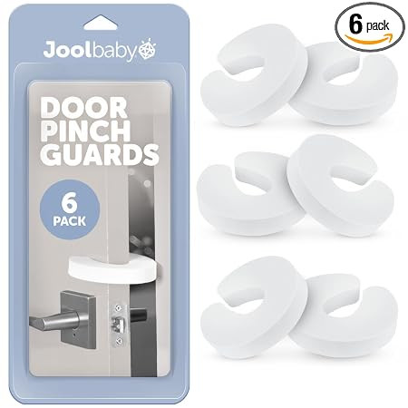 Jool Baby Door Pinch Guards (6 Pack) – Slam Preventer – Babyproof Doors to Avoid Pinched Fing... | Amazon (US)
