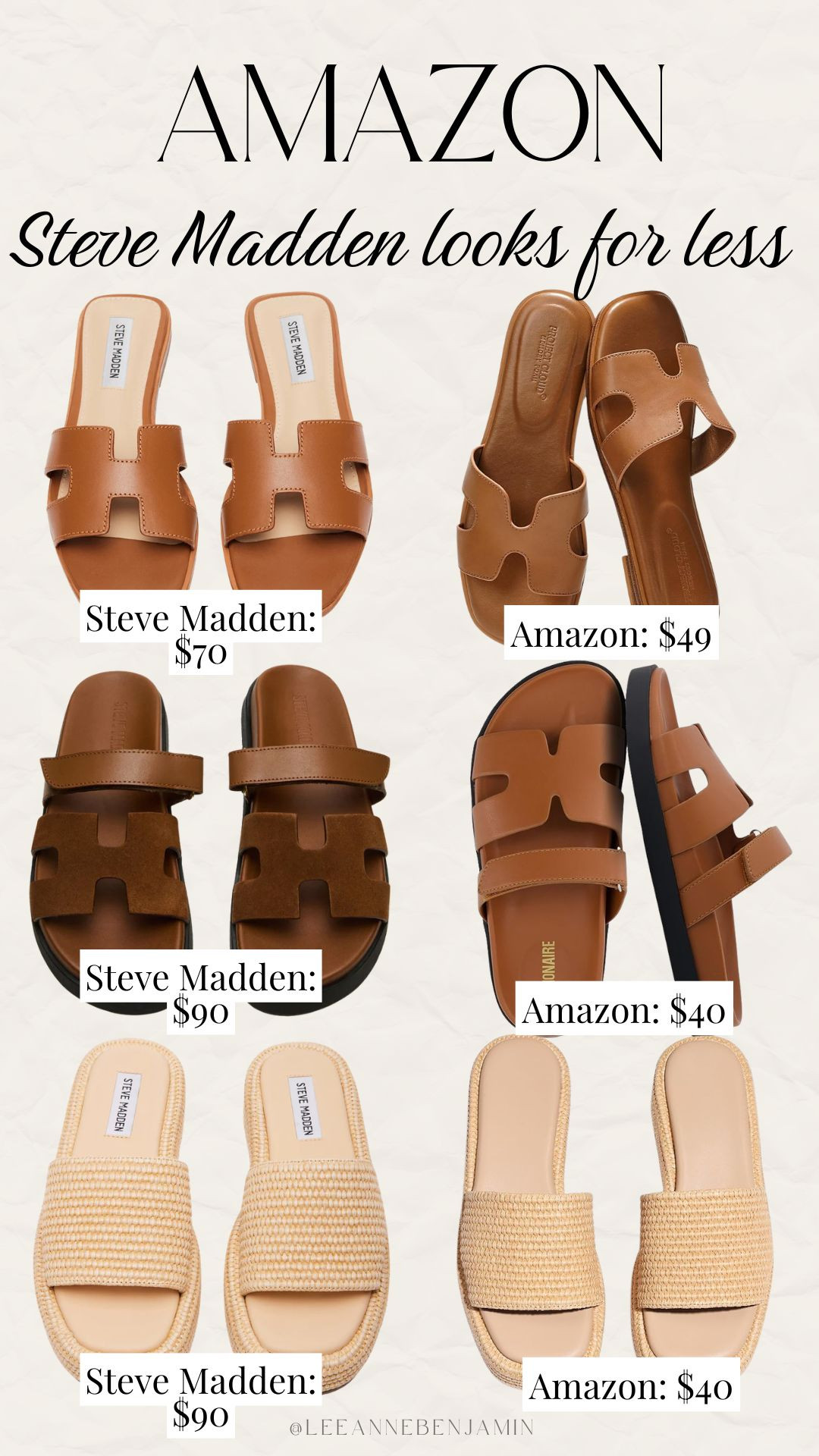 Steve Madden look for less sandals from Amazon! 
 

#LTKootd #LTKSeasonal #LTKgrwm