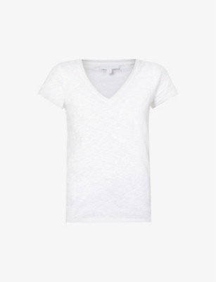 V-neck organic-cotton T-shirt | Selfridges