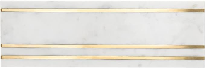 Marble Serving Tray for Appetizers Desserts Hors D'vour Dish by Godinger - Brass | Amazon (US)