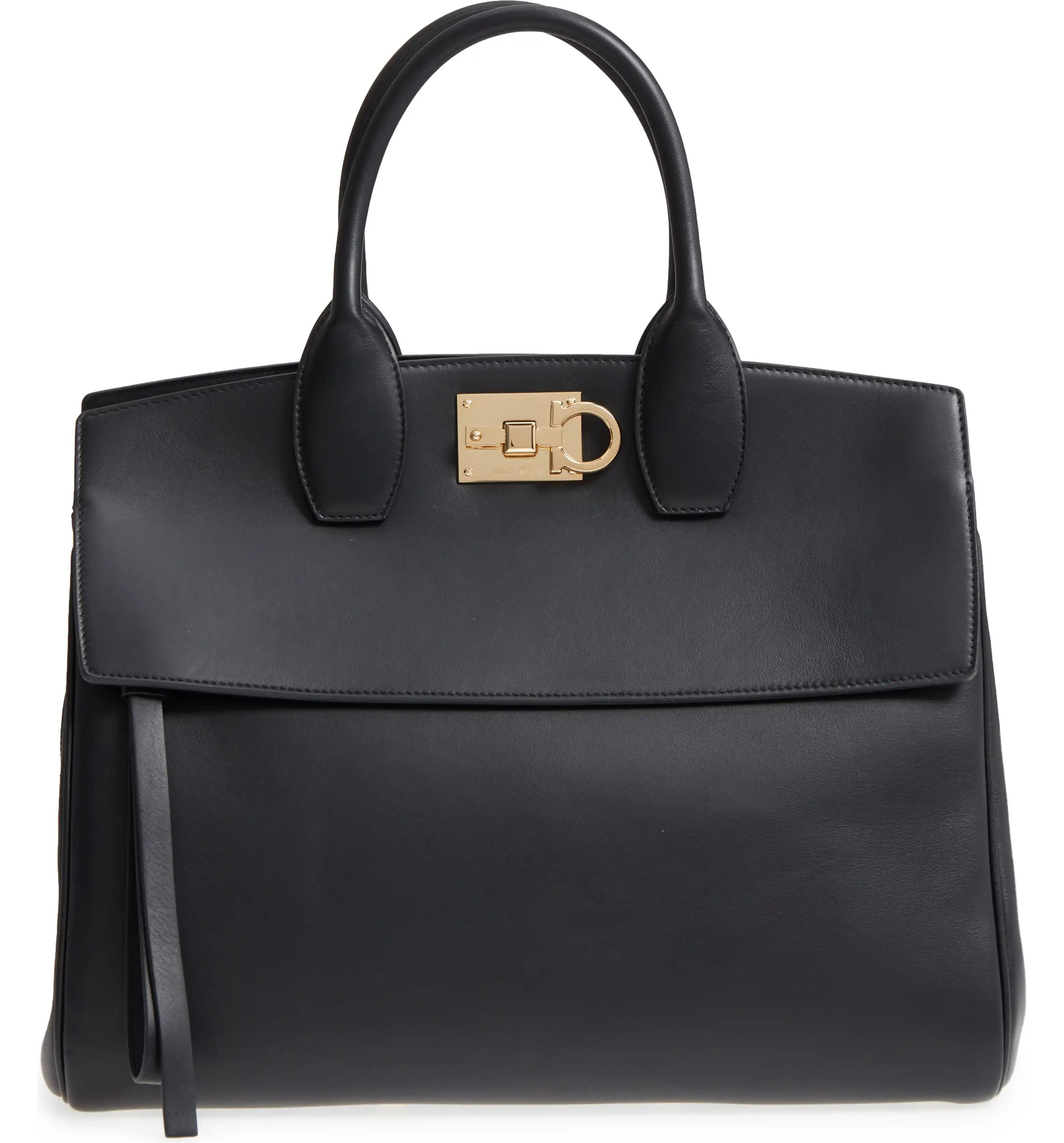 Studio Calfskin Leather Top Handle Tote | Nordstrom