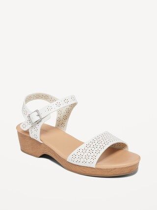 Faux-Leather Clog Sandals for Girls | Old Navy (US)